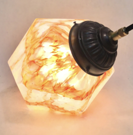 Antique Art Deco marble glass lamp ceiling light