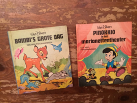 Disney , , pop up boekjes 1976 bambi pinokkio