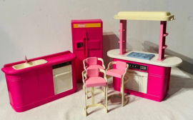 barbie, speelset keuken, jaren 90