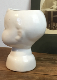 keramiek bloempot , kinderkopje