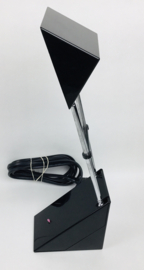 vintage modernist black geometric design lamp  1980’s