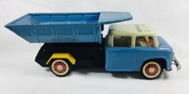MF717 Vintage metalen speelgoed dumptruck vrachtwagen