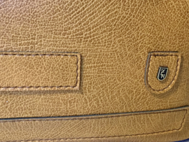 jaren 70,  bruine ruime tas, tablet case, handbagage kan
