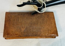 fijne slangenlederen clutch, eind jaren 70