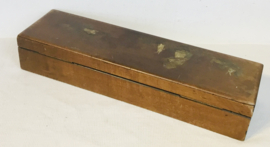 houten opberg koffertje, box, handgeschilderd