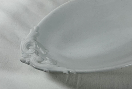 keramis, serveerschaal gebroken wit