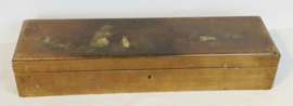 houten opberg koffertje, box, handgeschilderd