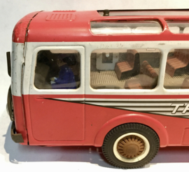 Transeurope Special vintage red tin toy bus Joustra France 1960’s