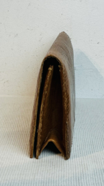 fijne slangenlederen clutch, eind jaren 70