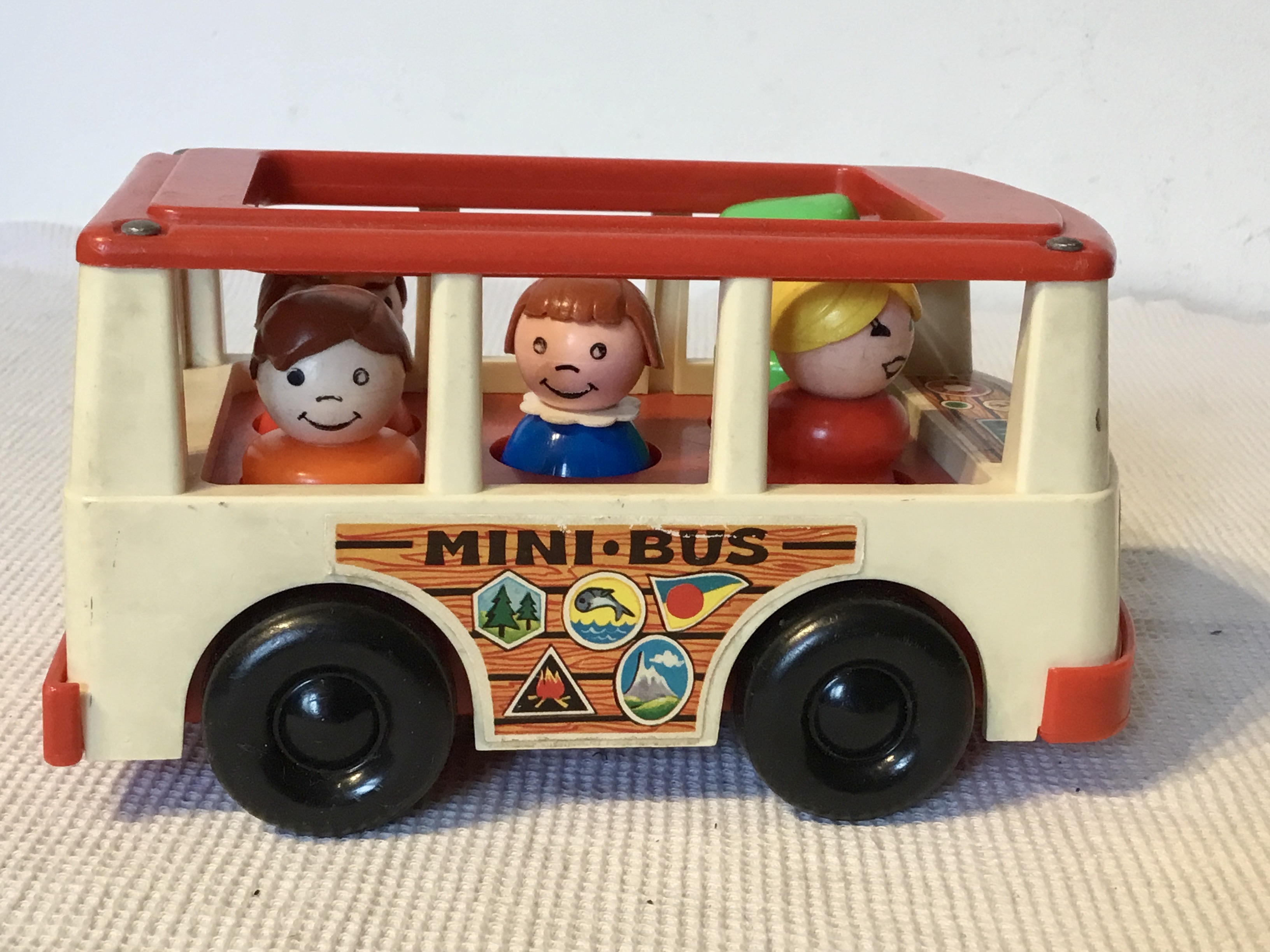 fisher price , vintage mini bus , uit 1969