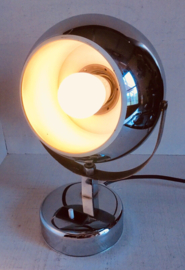 industrial chromed bol desk table lamp 1960s