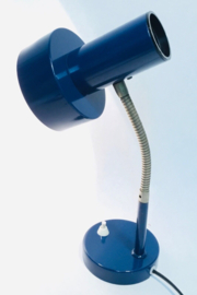 vintage blue desk  lamp 1970's