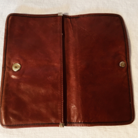 BS lederen  handtas, clutch