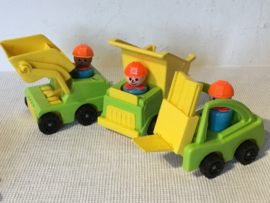 fisher price, "werkmannen en voertuigen "   jaren 80