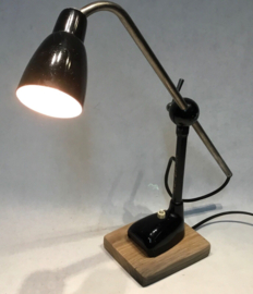 EFKALUX Vintage design black industrial workbench desk table lamp 1950’s 1960s