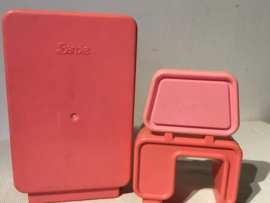 uit 1977, barbie speelset dream furniture, bedroom pink