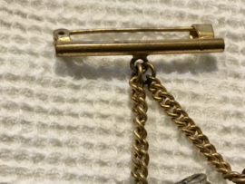 miniatuur parfumflesje, broche ,jaren 50 uit Wenen