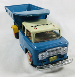 MF717 Vintage metalen speelgoed dumptruck vrachtwagen