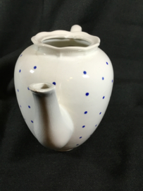 Festival blauwe bolletjes koffiepot