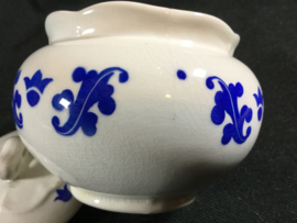 Blauw suikerpot