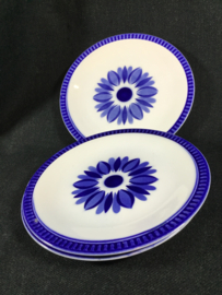 Blauwe bloem , Margriet  klein bord