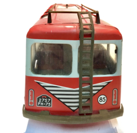 Transeurope Special vintage red tin toy bus Joustra France 1960’s