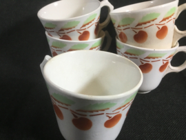 Maastricht,  set van 5 brocante kopjes