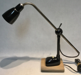 EFKALUX Vintage design black industrial workbench desk table lamp 1950’s 1960s