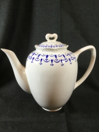 Festival koffiepot blauw motief