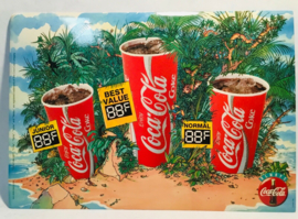 Vintage coca cola.  reclame. bord  +- 50x35 cm
