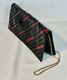 vintage patchwork  lederen tas