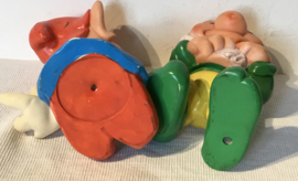 Ledraplastic Italy  jaren 60, set kabouters