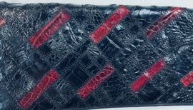 vintage patchwork  lederen tas