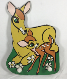 Vintage Bambi wandkapstok Walt Disney Productions