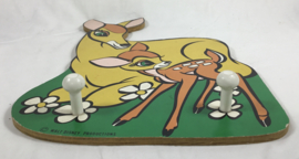 Vintage Bambi wandkapstok Walt Disney Productions