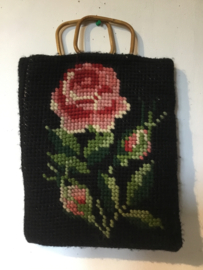 jaren 70, unieke handwerk tas ruim