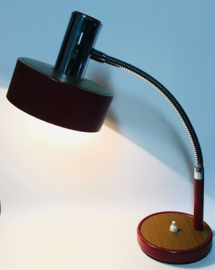 gooseneck lamp , red