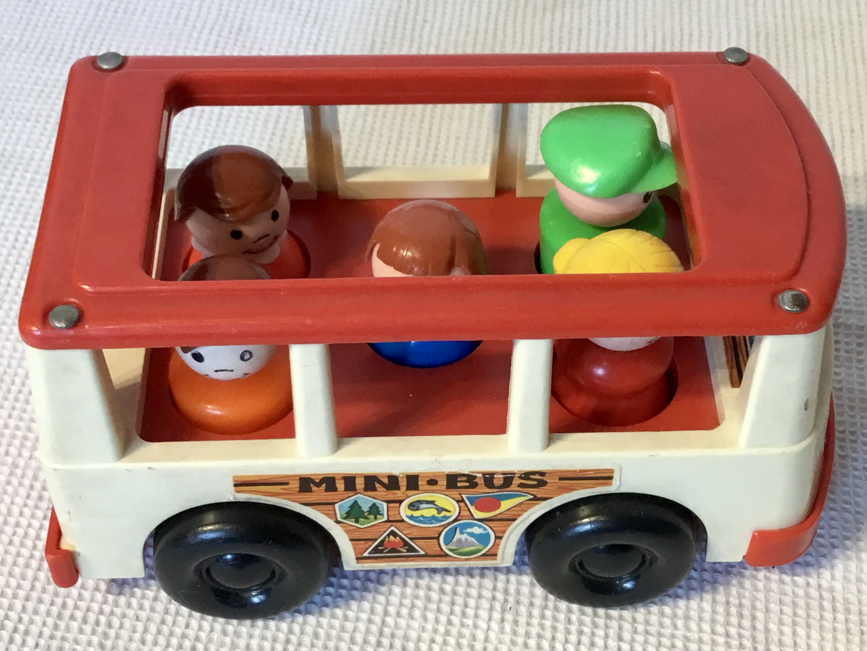 fisher price , vintage mini bus , uit 1969