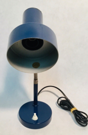 vintage blue desk  lamp 1970's
