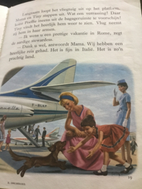 tiny in het vliegtuig / 1966