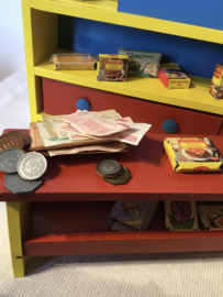 siso, houten vintage winkeltje , tafelmodel