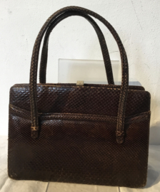 uniek vintage tasje, snake skin *