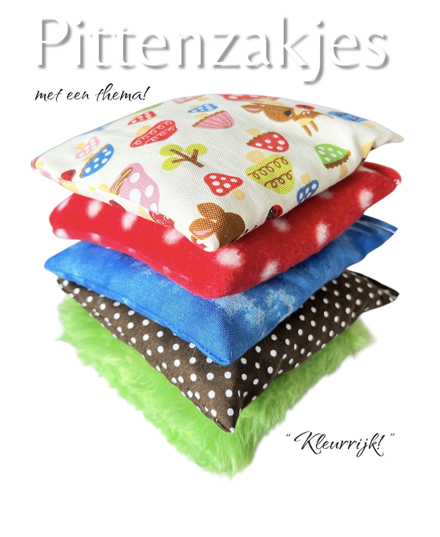 Pittenzakjes thema “kleurrijk!”