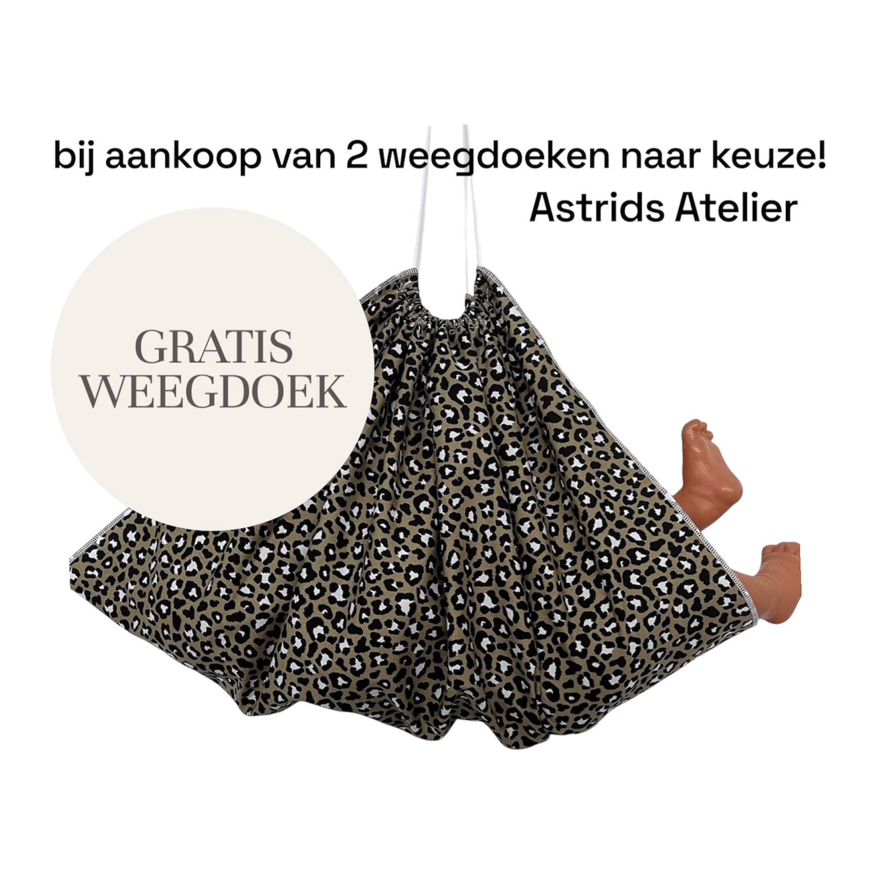 GRATIS WEEGDOEK bij aankoop van 2 weegdoeken naar keuze