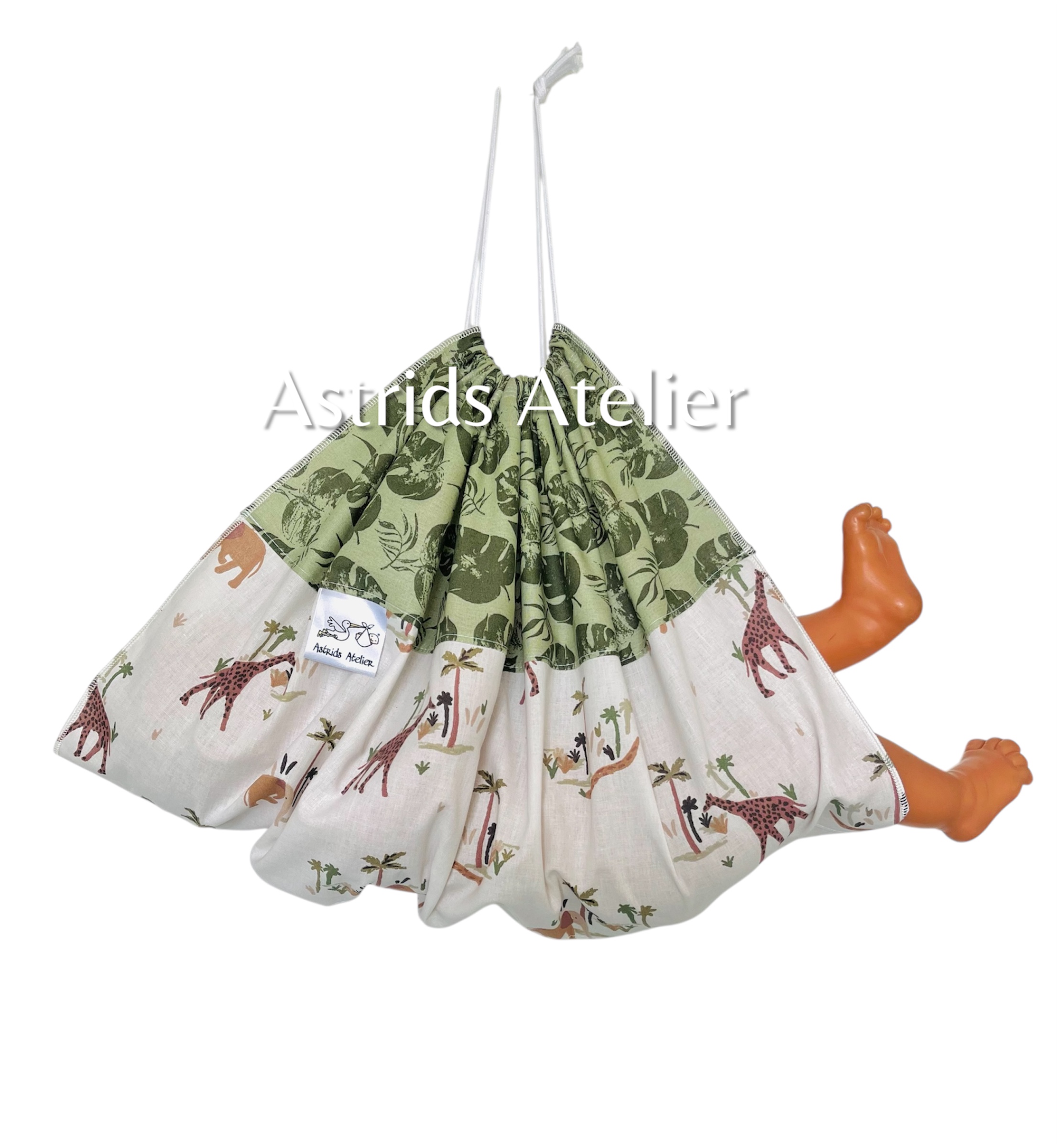 Weegdoek Giraffe & Olifant