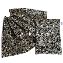 Panter set (weegdoek en opbergtasje)