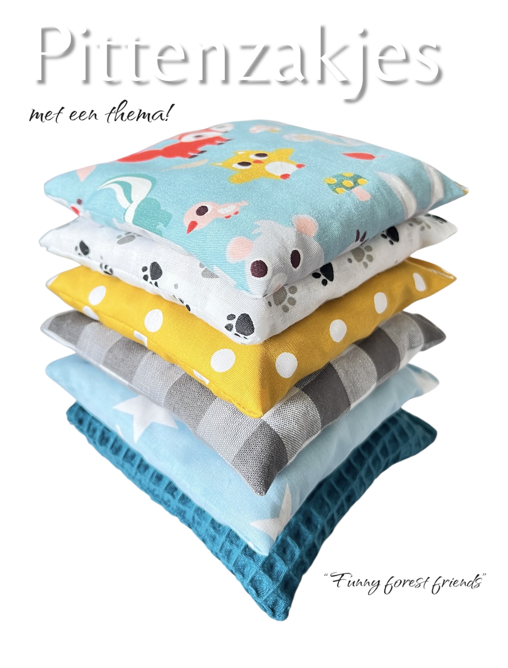 Pittenzakjes thema “funny forest friends”