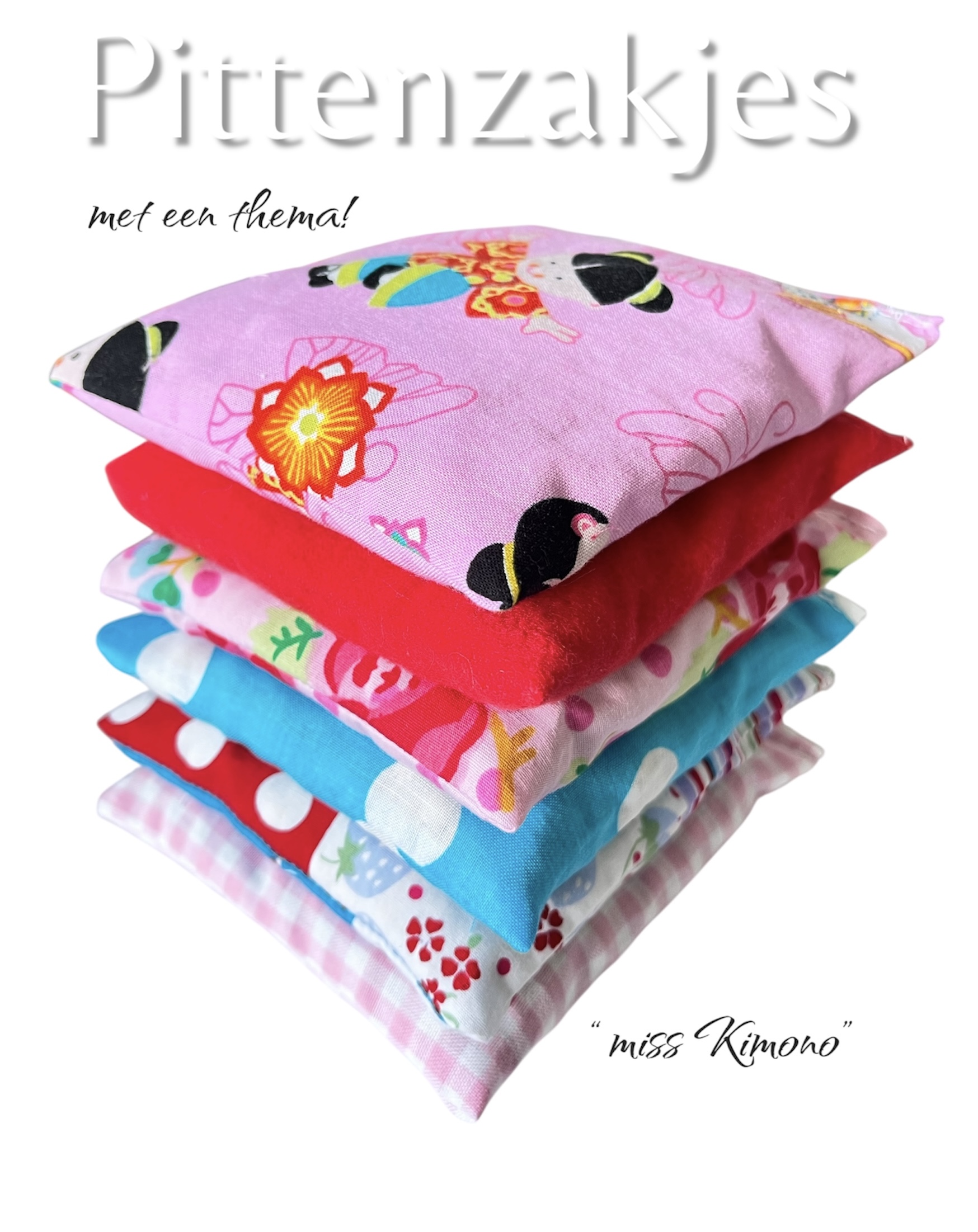 Pittenzakjes thema “miss Kimono”