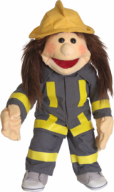 L857 Kleding voor een brandweerman Living Puppet 65 cm
