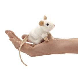 Witte muis (vingertoppop)